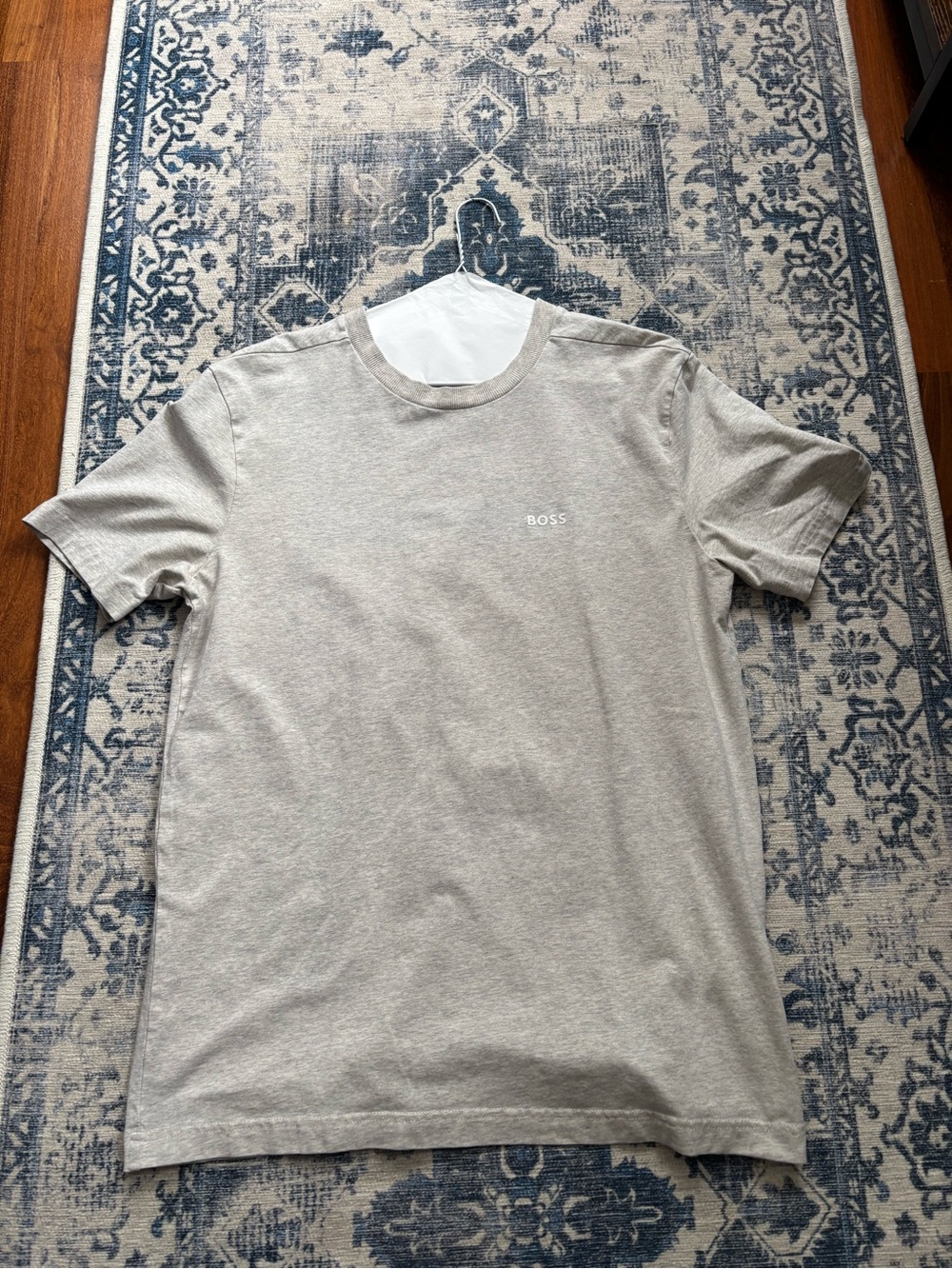 BOSS Men's Short Sleeve Crewneck T-Shirt in Grey